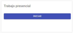 Ejemplo de tarjeta para inicio rápido de la actividad "Trabajo presencial"
